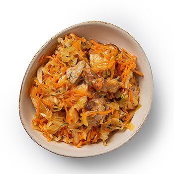Капуста тушеная с мясом