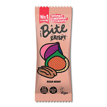 Батончик Take a Bite Crispy Пекан-инжир