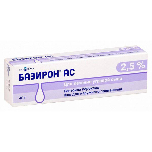 Базирон АС гель 2.5% 40 г