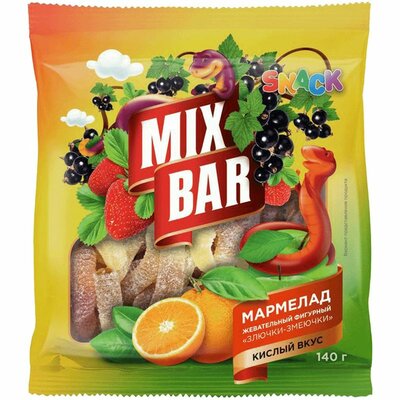 Мармелад жевательный Mixbar Злючки змеючки 140 г
