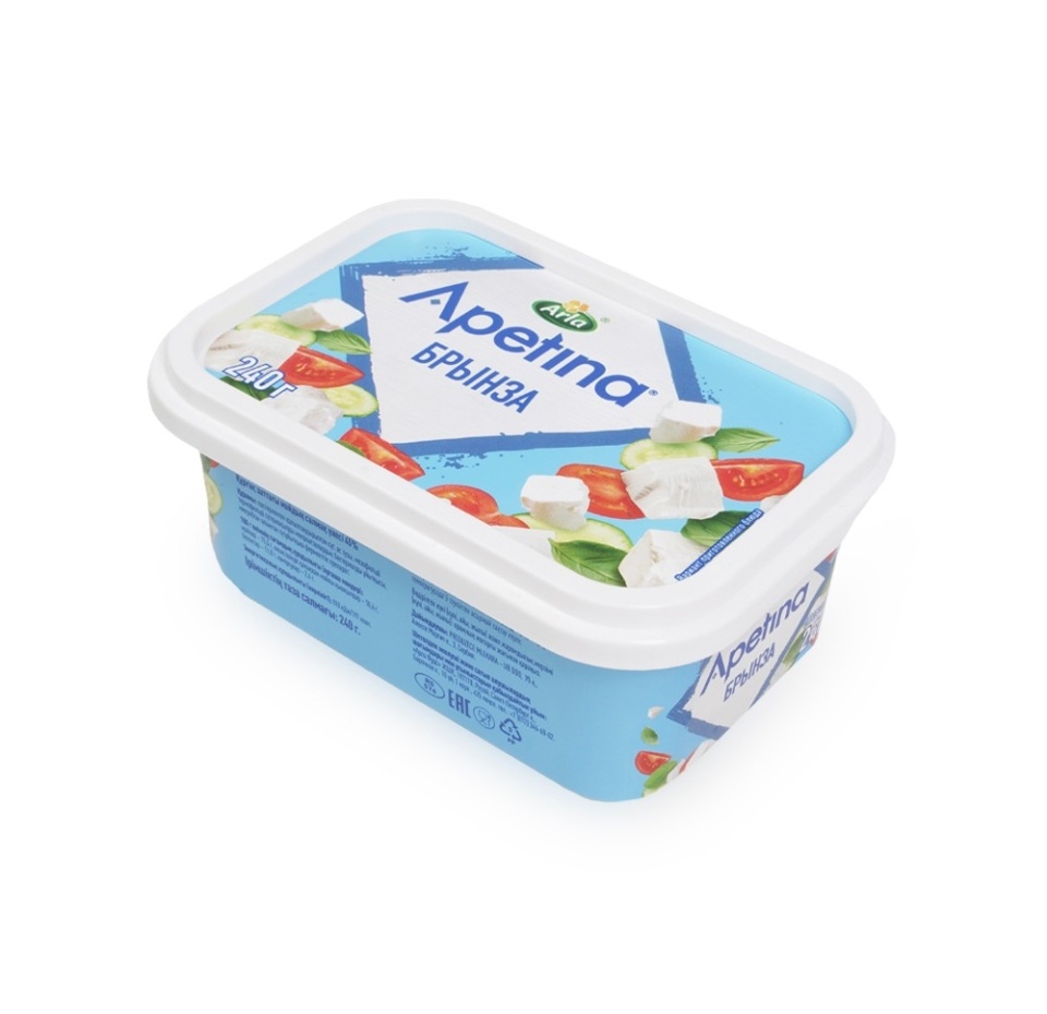 

Сыр брынза 45%, Arla Apetina, 240 г, Республика Сербия, БЗМЖ