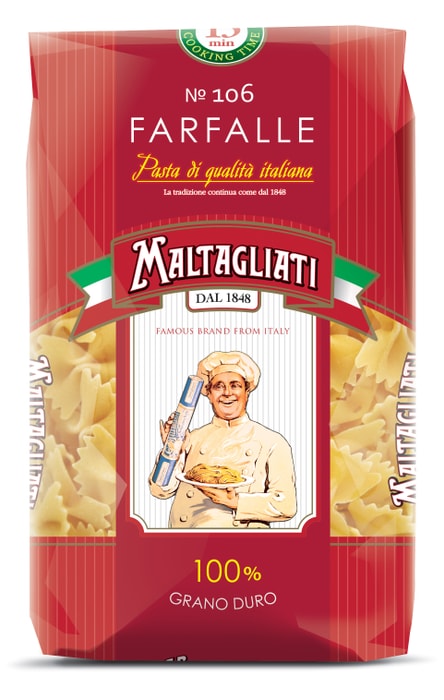 

Макароны Maltagliati Farfalle №106 450 г