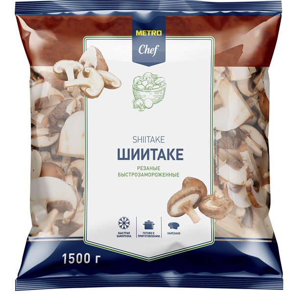 Грибы Шиитаке Metro Chef резаные