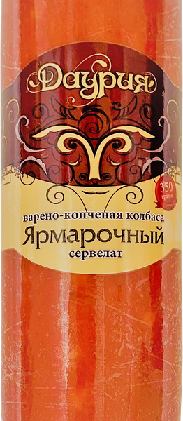 Колбаса копчено-вареная ДАУРИЯ Сервелат Ярмарочный