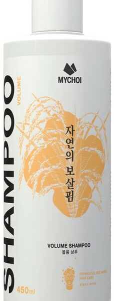 Шампунь для волос Mychoi для объема с ферментированной рисовой водой 450мл