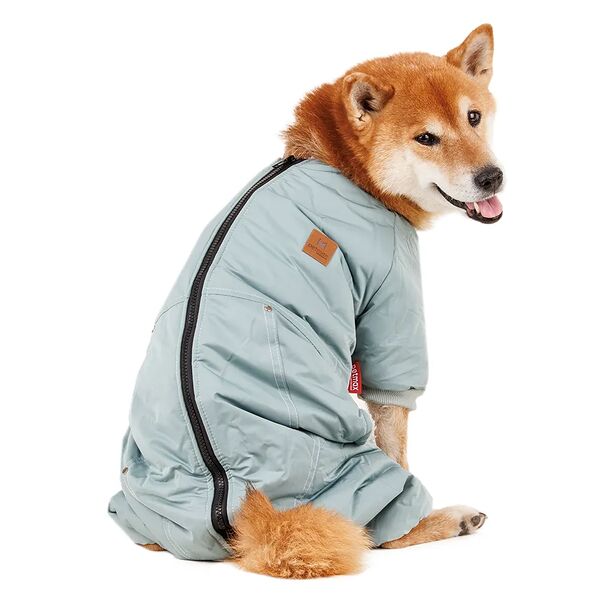 Комбинезон на молнии для собак 2XL зеленый (унисекс)