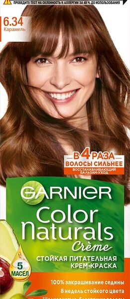Краска для волос Garnier Color Naturals 6.34 Карамель