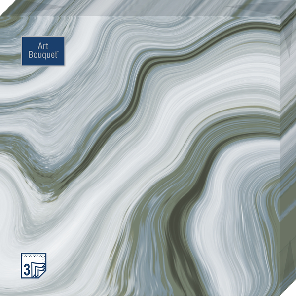 Салфетки бумажные Bouquet Агат 33 x 33 см, 20 шт