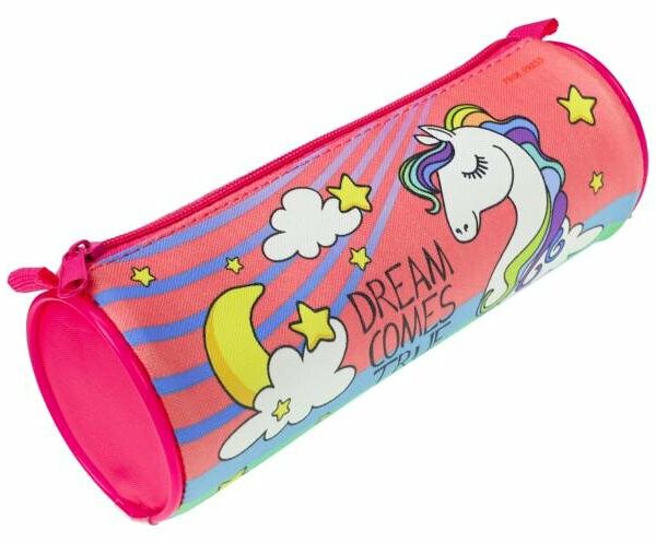 Пенал-тубус мягкий Проф-Пресс на молнии, 210х75х75 мм цвет в ассортименте