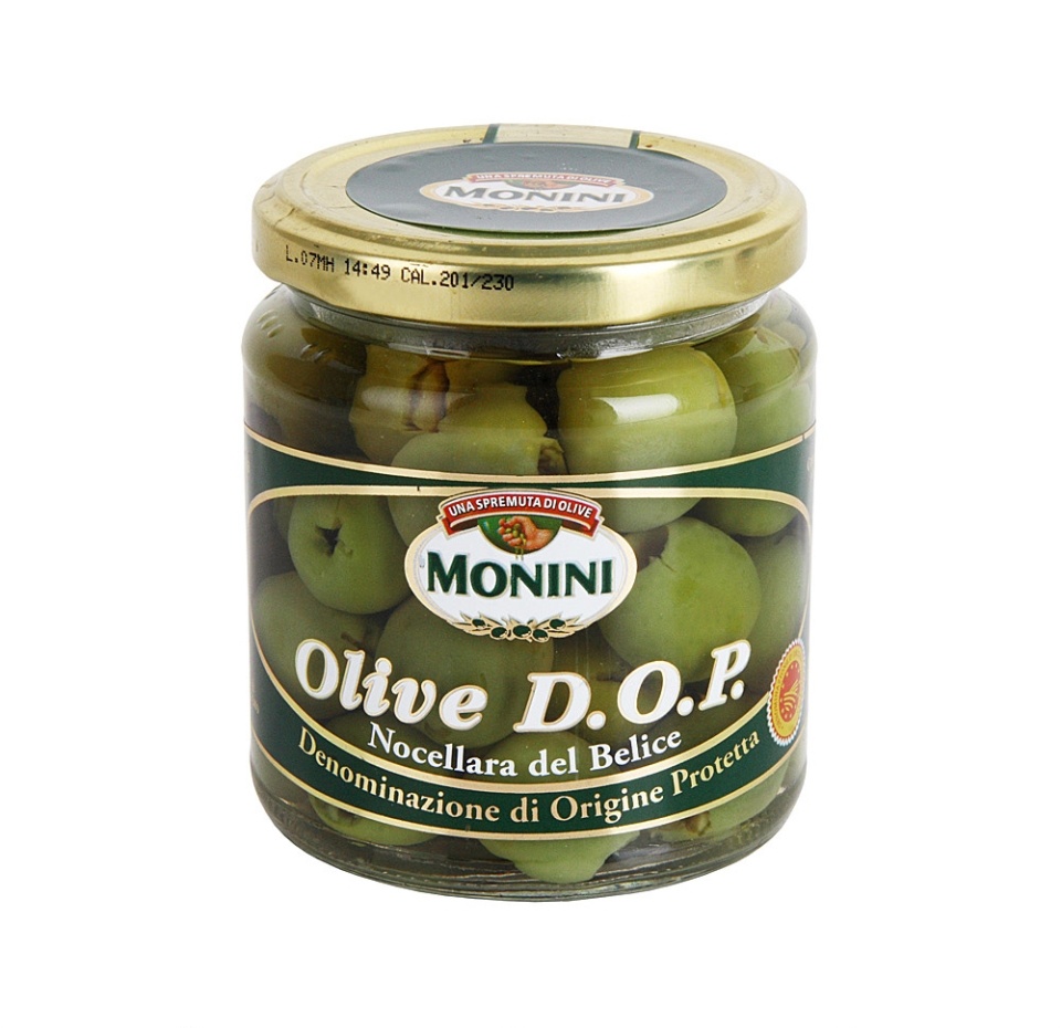 

Оливки зеленые Monini D.O.P. без косточки