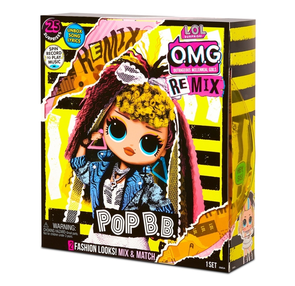 

Игрушка L.o.l. Lil Outrageous Littles Omg Remix - Pop B.b. Китай