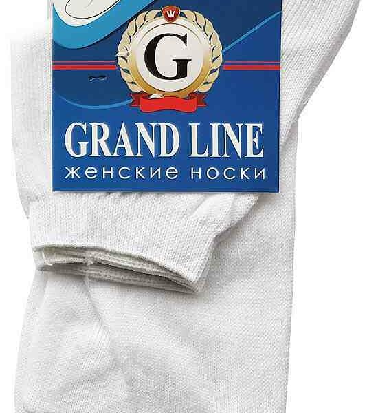 Носки женские Grand Line цвет: белый, размер 25 (38-40)