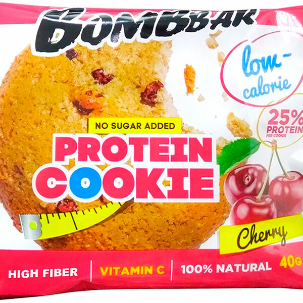 Печенье BombBar вишня без сахара 40г