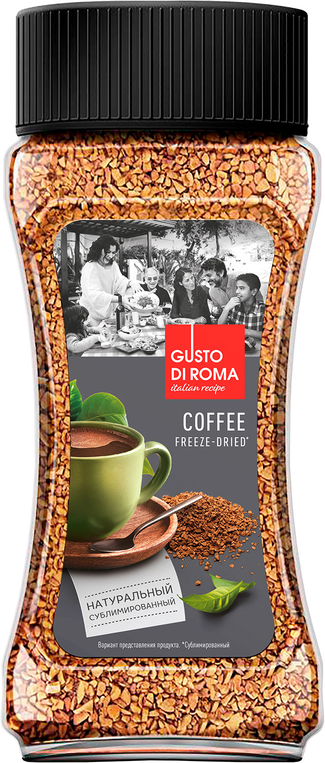 

Кофе растворимый Gusto Di Roma сублимированный