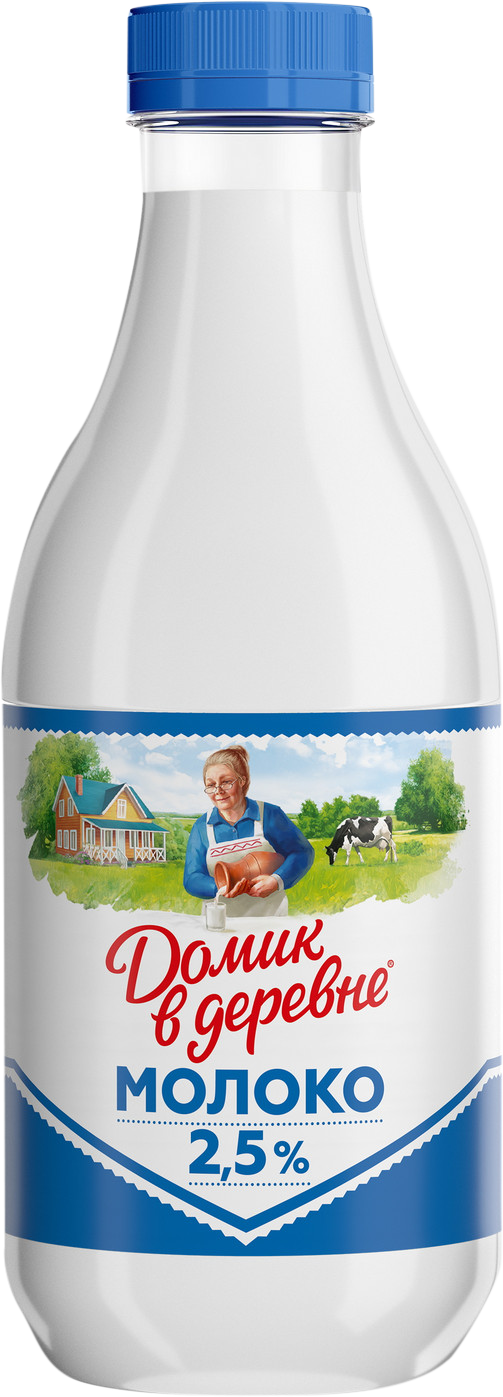 

Молоко Домик в деревне пастеризованное 2.5%