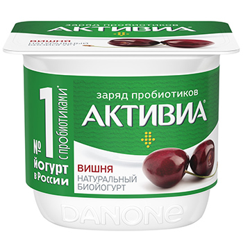 

Биойогурт Активиа вишня 2.9% 130 г