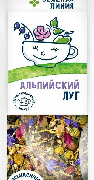 Напиток чайный Зелёная Линия альпийский луг 80г