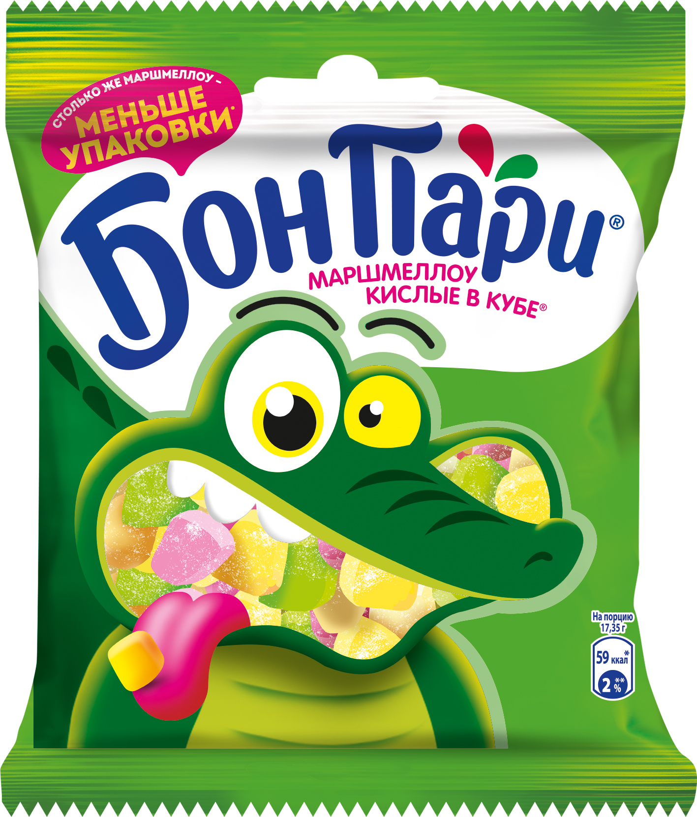 

Суфле-маршмеллоу Бон Пари Кислые в Кубе со вкусом фруктов 65 г