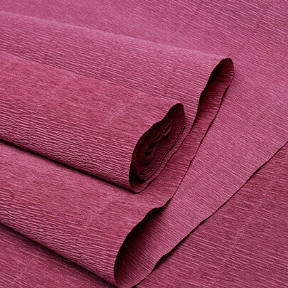 75056 Бумага гофрированная простая, 50см*2,5м 180гр 620 темно-сливовый