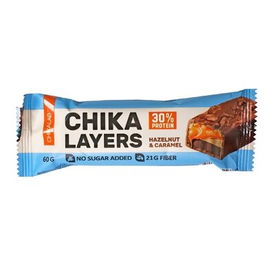 Батончик Чикалаб (Chikalab) протеиновый Слои Чика (Chika Layers) Лесной орех с карамелью 60 г