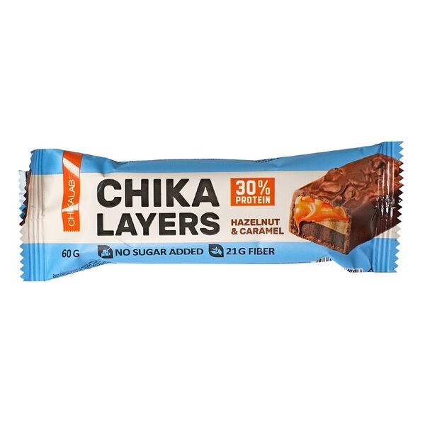 Батончик протеиновый Chikalab Лесной орех с карамелью 60 г