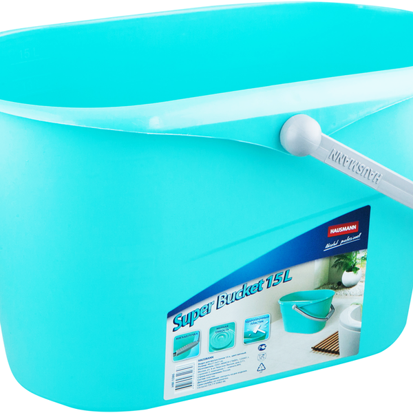 Ведро для мытья полов HAUSMANN мятный цвет, 15 л