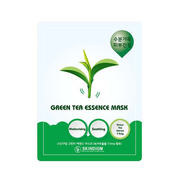 Маска тканевая для лица Skindigm Green Tea Essence Успокаивающая 25 мл