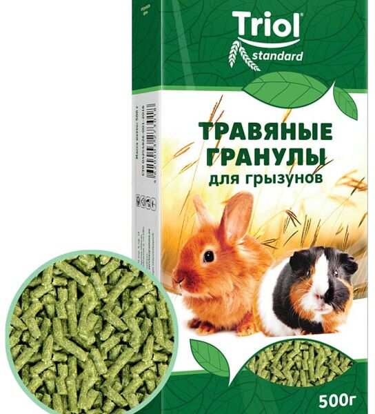 Корм для грызунов Тriol Standard Травяные гранулы 500г
