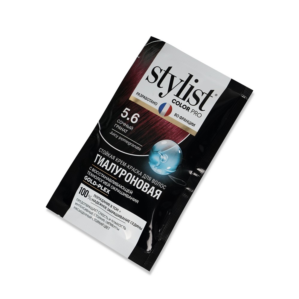 

Крем-краска для волос STYLIST COLOR PRO Гиалуроновая, стойкая Сочный гранат 115 мл