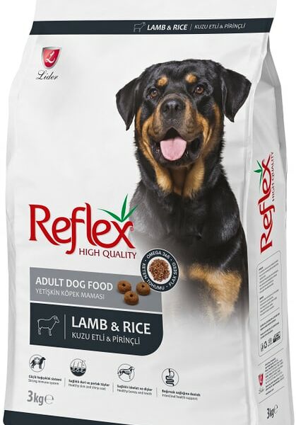 Сухой корм для собак Reflex Adult с ягненком и рисом 3кг