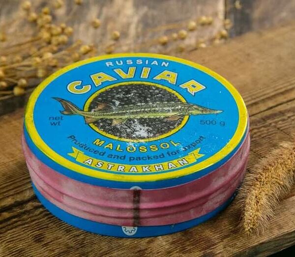 Икра чёрная астраханская, Русская икра люкс, ж/б