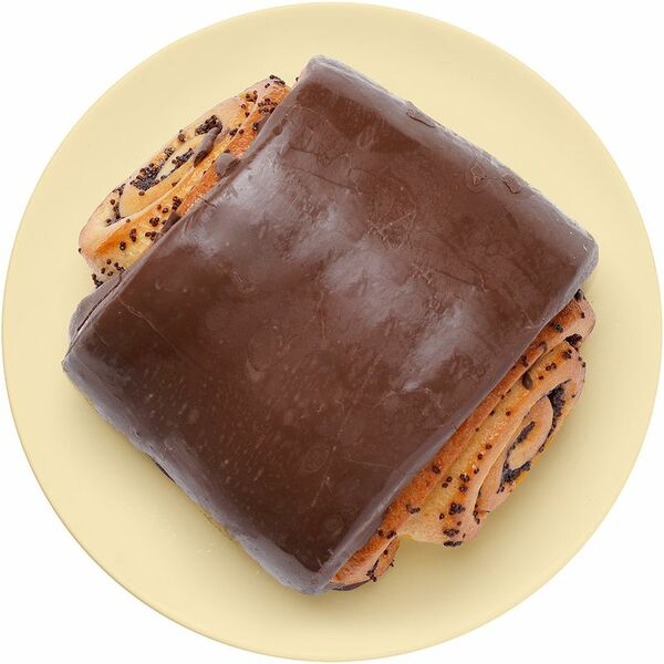 Булочка с маком в темном шоколаде, 140г