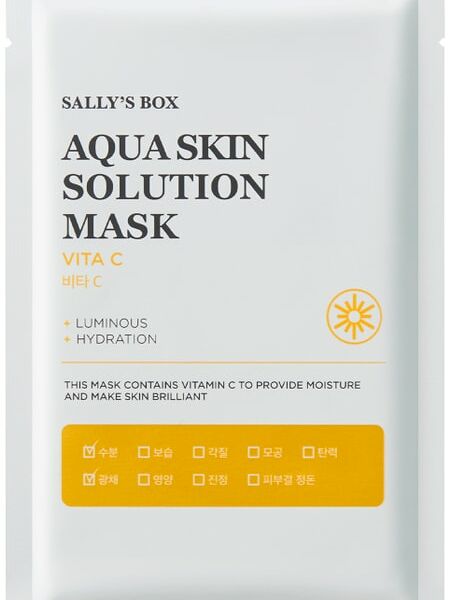 Маска для лица Sally's box Aqua Skin Solution Витамин С тканевая 22мл
