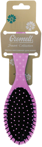 

Щетка для волос Gromell массажная пластиковая, розовая/голубая