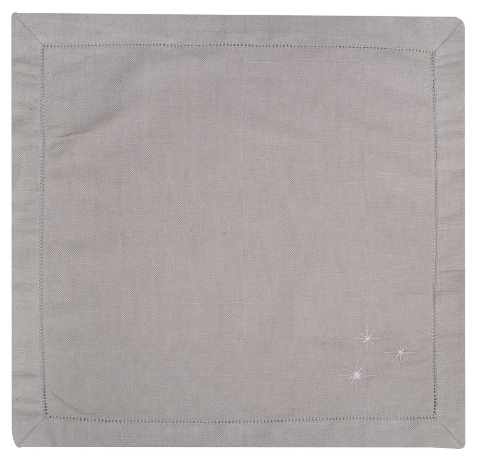 

Комплект салфеток столовых BELLEHOME Новогодние искры, 4шт, Россия