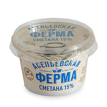 Сметана Асеньевская Ферма 15%