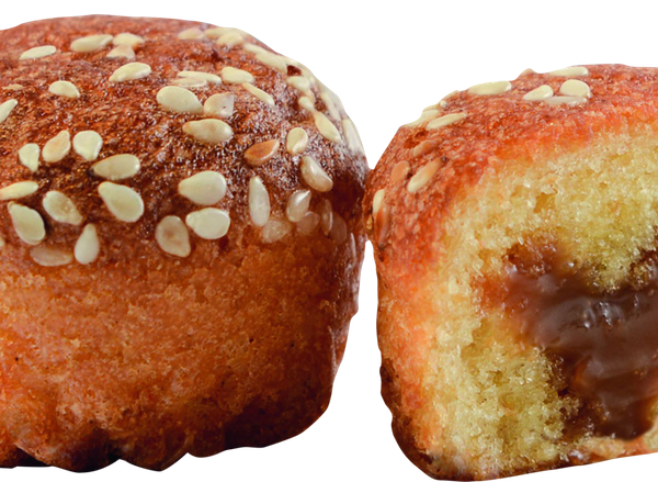 Печенье бисквитное ПАМПИНИ Шоко-Пини с кунжутом и начинкой со вкусом вареная сгущенка