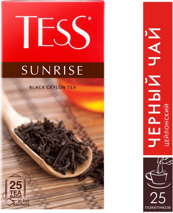 

Чай черный Tess Sunrise 25 шт 45 г