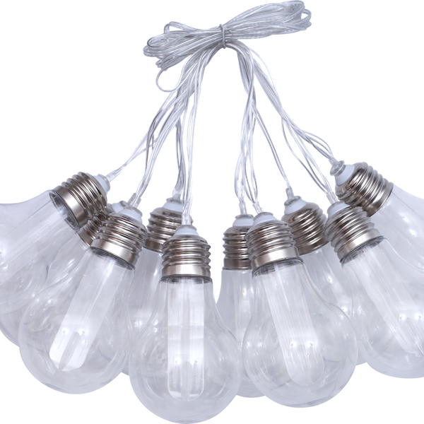 Гирлянда садовая на солнечной батарее GIARDINO CLUB Лампы Эдисона 10хLED 3,8м, Арт. 772984