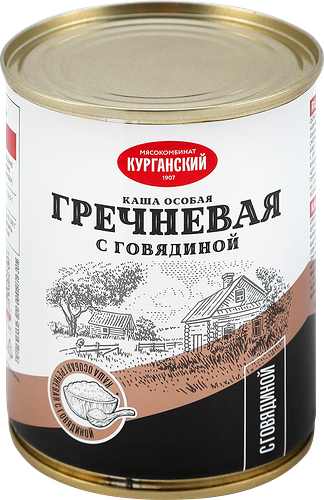 Каша гречневая Курганский Мясокомбинат Стандарт с говядиной