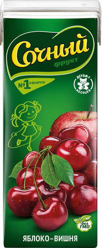 

Нектар Сочный Яблоко-вишня осветленный для детского питания 200 мл