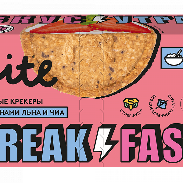 Крекеры овсяные Take a Bite с семенами подсолнечника, льна и чиа