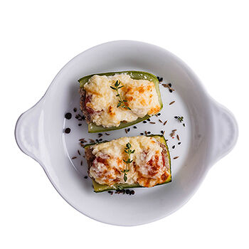 Кабачки запеченные с мясным соусом, Уже Готово