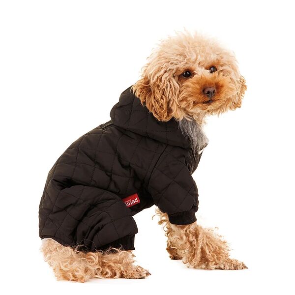 Комбинезон с капюшоном для собак XL черный (унисекс)