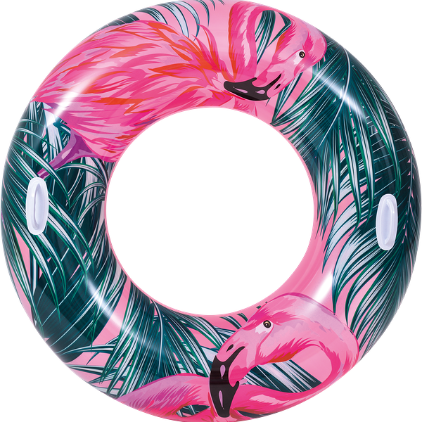 Круг надувной для плавания SUNCLUB Тропики d=115см, с ручками, Арт. 37598