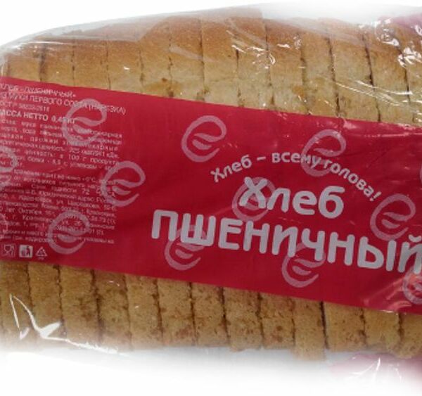 Хлеб Фабрика Хлеба из пшеничной муки нарезка