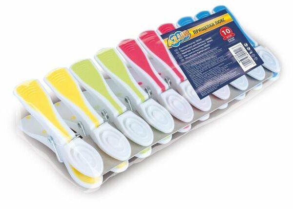 Прищепки Azur Люкс, 10 шт