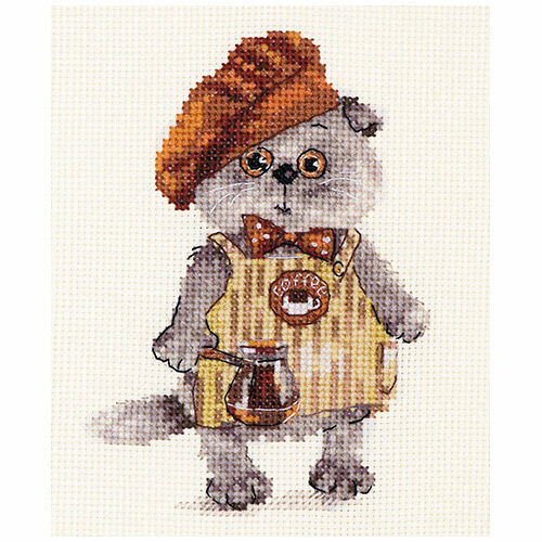 0-181 Набор для вышивания АЛИСА 'Басик бариста' 10*14 см