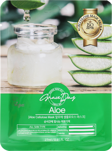 

Маска тканевая Grace Day Aloe с экстрактом алоэ