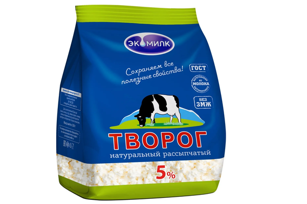 Творог рассыпчатый Экомилк 5%